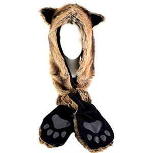 Hat Butik Spirit Hood with zippered pockets (fox)